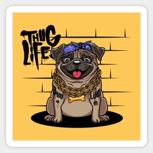 pug life Sticker